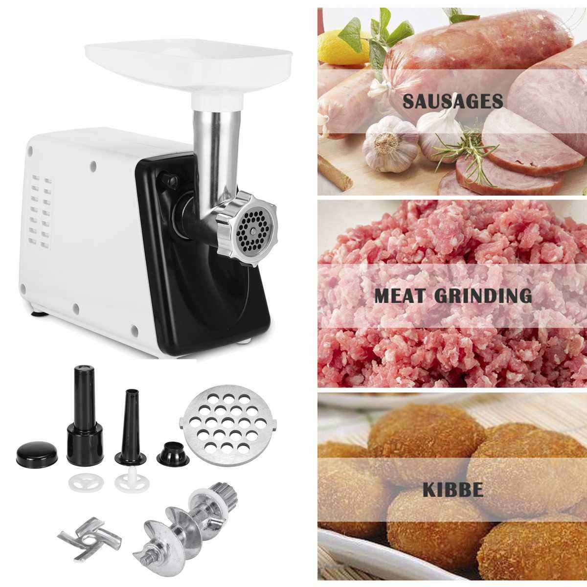 Heavy Duty 3 In 1 Sussage Stuffer Automatic industrial Meat Grinder kitchen Household Electric Meat Grinder
