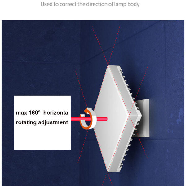 FA-30W E27 LED Square Light 30W 60 Degree Rotation
