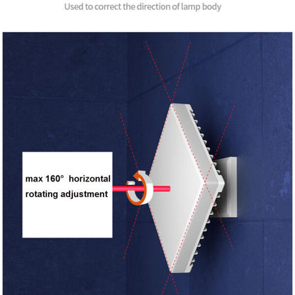 FA-30W E27 LED Square Light 30W 60 Degree Rotation
