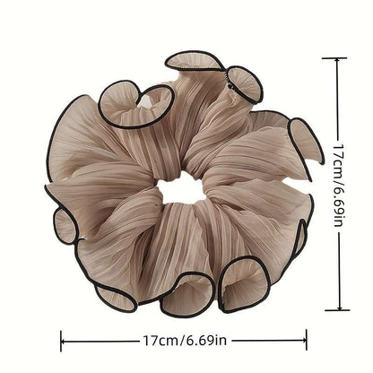 4pcs Elegant Fabric Hair Ties With Tassel Design
