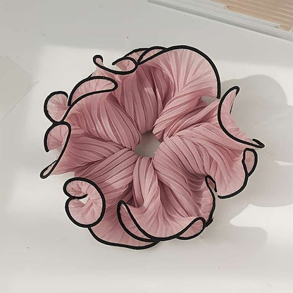 4pcs Elegant Fabric Hair Ties With Tassel Design