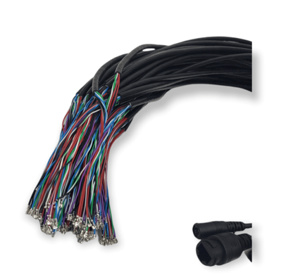 50 piece Black CCTV POE power cable