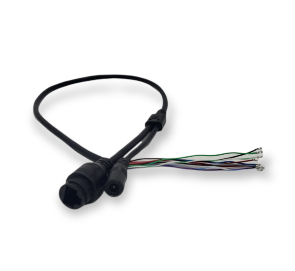 50 piece Black CCTV POE power cable