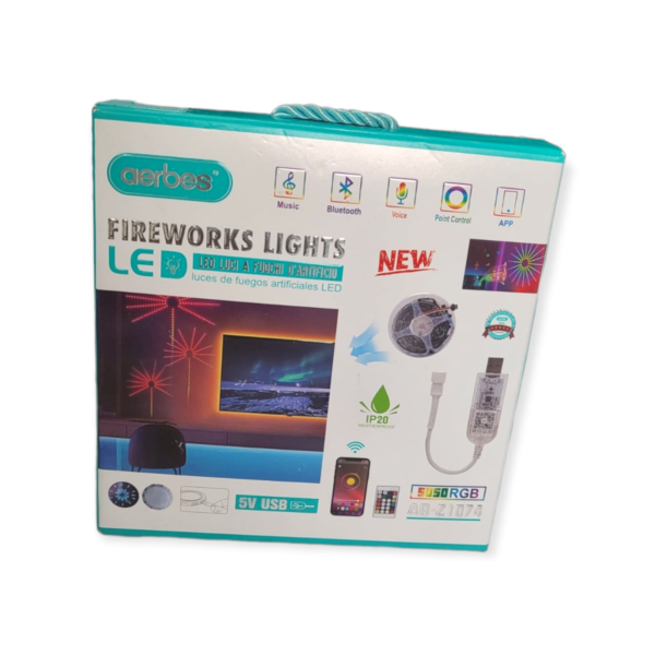 Aerbes AB-Z1074 LED RGB Fireworks Strip Light with Remote