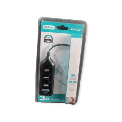 Aerbes AB-C221 Portable 4 Ports 3.0 USB HUB