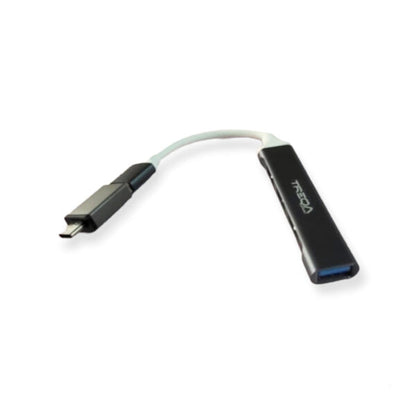 Treqa USB 3.0 4 Port Hub With Type C Adapter