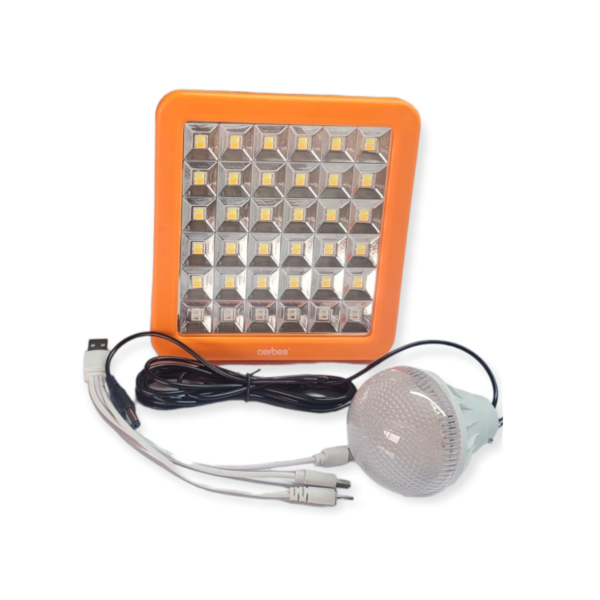 AB-TA147 100W Solar Flood Light Large Green and Red Flashing