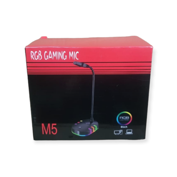 XF0688 USB Gaming RGB Light-Emitting Base Flexible Tube Computer Microphone