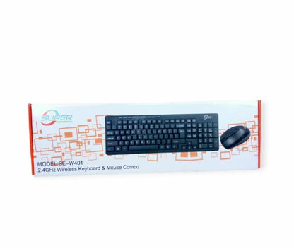 SE-W401 2.4ghz Wireless Keyboard & Mouse Combo