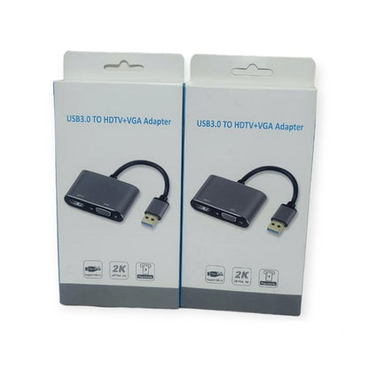 SE-L105 USB 3.0 To HDMI + VGA With AUX