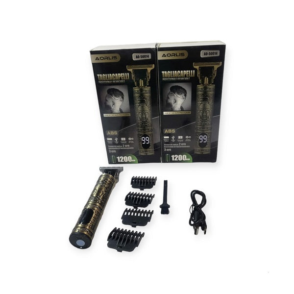 Aorlis AO-50014 Rechargeable Digital Display Hair Trimmer 1200Mah