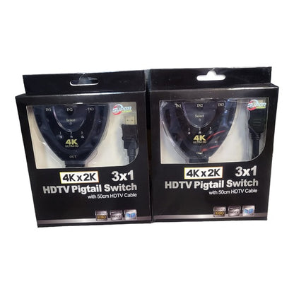 SE-LH3*1-4K HDMI Switch 3 in 1 Adapter Cable
