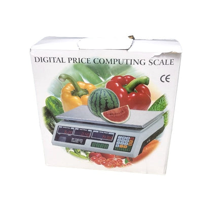 40KG Digital Electronic Scale Stainless Steel LCD Double Sided Display