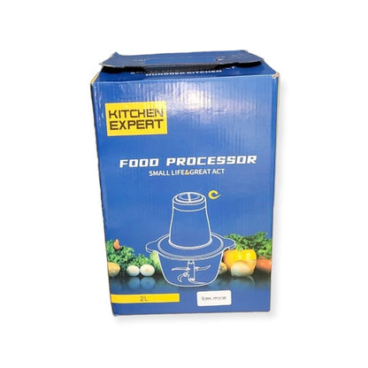 DR-802-2L Kitchen Expert 2Ltr Stainless Steel & Glass Meat Grinder Food Processor