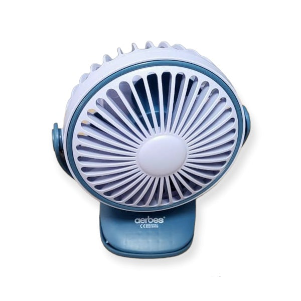 Aerbes AB-FS19 Rechargeable 360° Rotation Mini Fan With 800Mah Battery