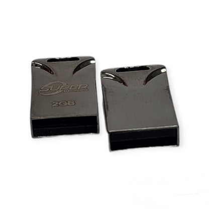 2GB USB 2.0 Flash Drive Metal Mini Pocket Size