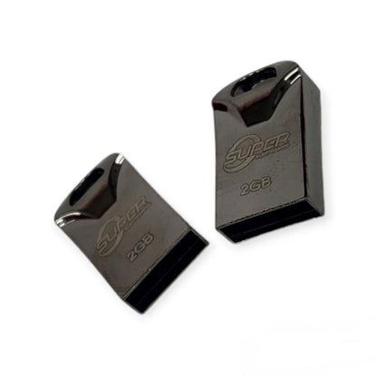 2GB USB 2.0 Flash Drive Metal Mini Pocket Size