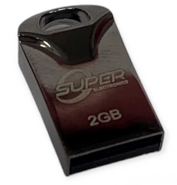 2GB USB 2.0 Flash Drive Metal Mini Pocket Size