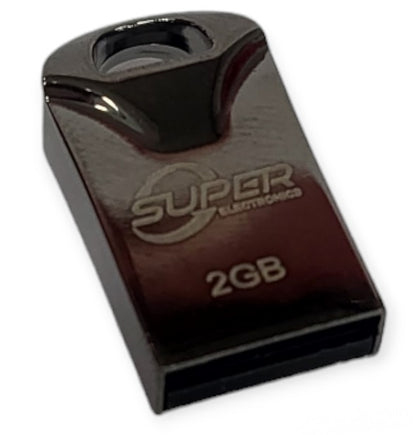 2GB USB 2.0 Flash Drive Metal Mini Pocket Size