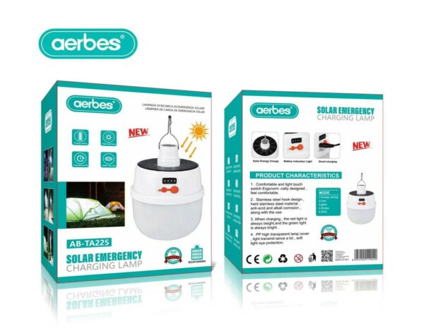 Aerbes Multifunctional  Rechargeable Outdoor Solar  Camping Light