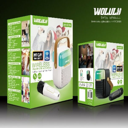 Wolulu AS-50198 Karaoke Bluetooth Speaker With Microphone