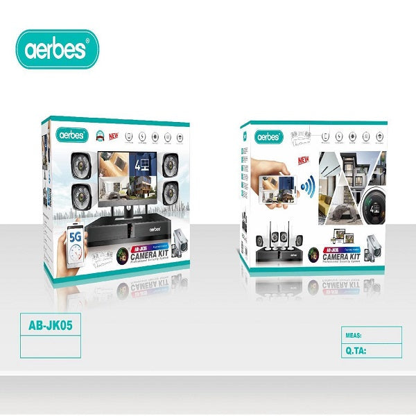 Aerbes AB-JK05 Wifi Camera Surveillance Kit 4 Channel