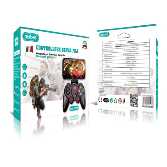 Aerbes AB-X011 Bluetooth Game Control With Phone Bracket