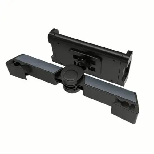 Q1 Double Telescoping Pole Car Headrest Mount Tablet Phone Holder 360° Rotatable