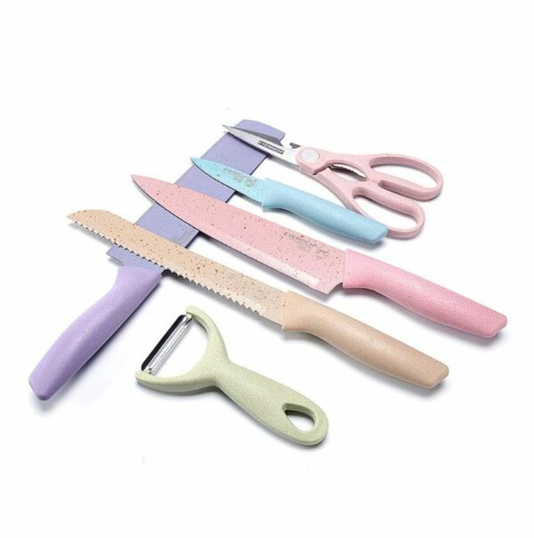 850 Pastel Kitchen Knife Set Of 6 ER0278