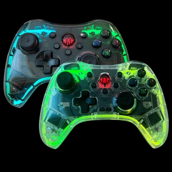 S03 RGB Transparent Shell Wireless Bluetooth Game Control For Nintendo