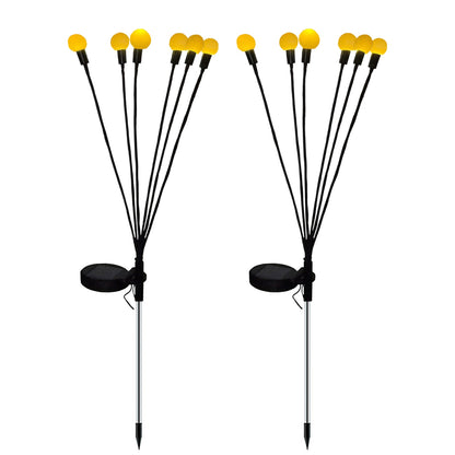 FA-LC38H-6 Solar Powered Starburst Swing Outdoor Warm White Bulb Garden Light