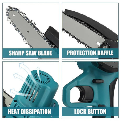 Jiageng JG20375071 Electric Rechargeable Chainsaw With Two 25V Lithium Battery 7500 Mah