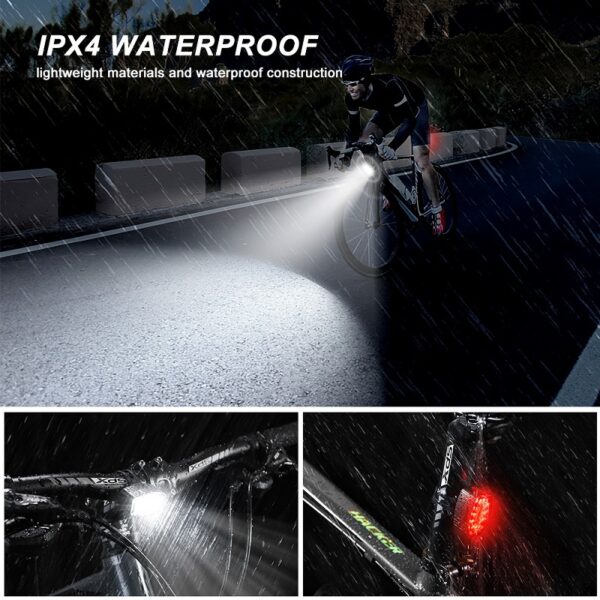 Aerbes AB-ZX02 Mini Bicycle Front Light 260mah Battery White