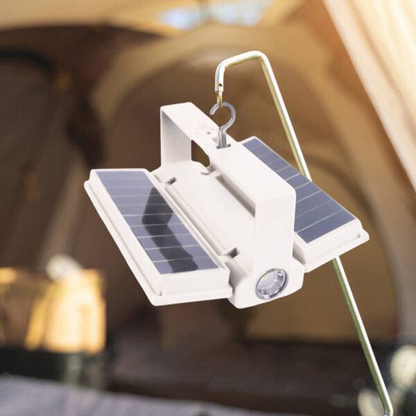 FA-6609 Rechargeable Solar Powered Foldable Camping Light With Hook 32LED 5W