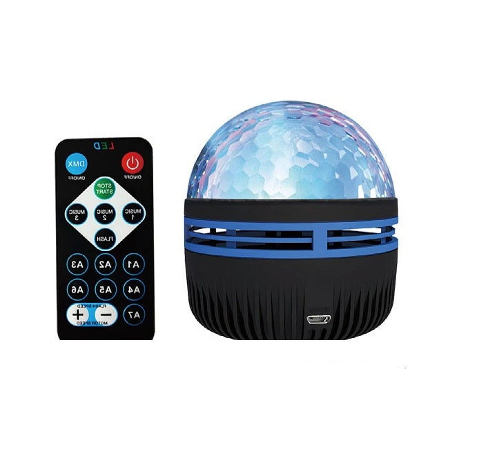 Wolulu AS-50303 LED Projection Sphere Wave Magic Ball Light with Remote Control