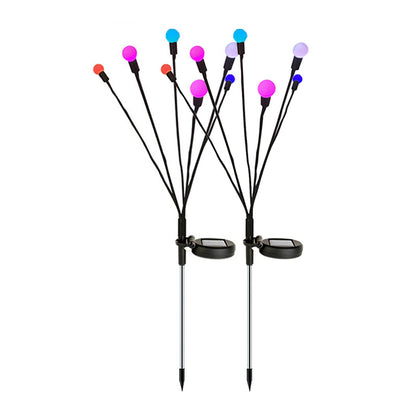 FA-LC38C-6 Solar Powered Starburst Swing Outdoor RGB Bulb Garden Light