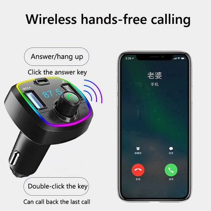 Wolulu AS-50901 Wireless Car FM Transmitter Charger 3.1A