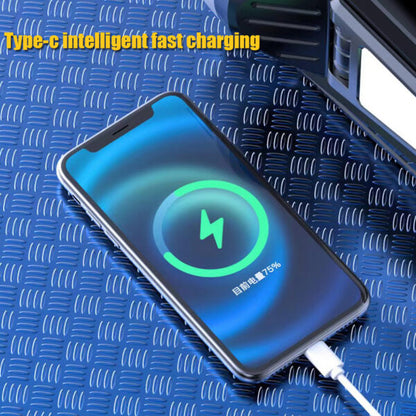 FA-2368 Portable Solar Powered Lamp With Hanging Hook, Double As A Power Bank