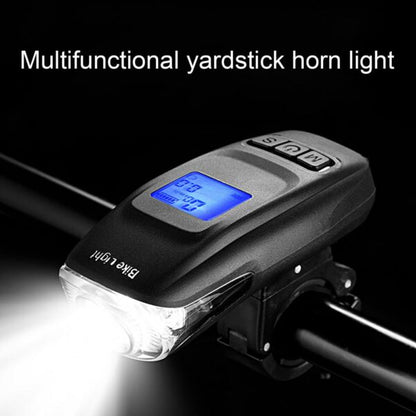 Aerbes AB-ZX08 Bicycle Front Light Code Meter Horn With Digital Display