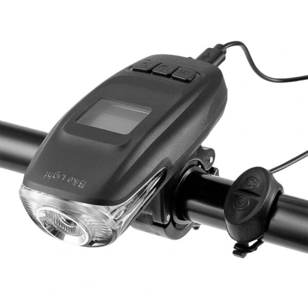 Aerbes AB-ZX08 Bicycle Front Light Code Meter Horn With Digital Display