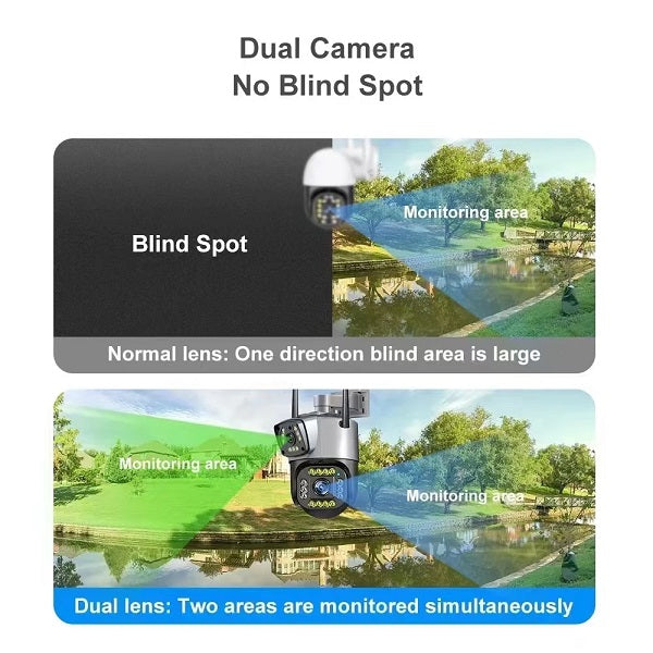 SC02 Dual Lens 4G Surveillance Camera V380 Pro App
