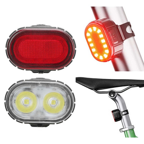 FA-078 USB Rechargeable Front And Rear Bicycle Lights