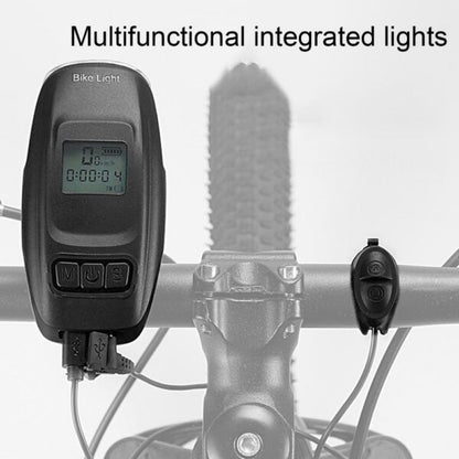 Aerbes AB-ZX08 Bicycle Front Light Code Meter Horn With Digital Display