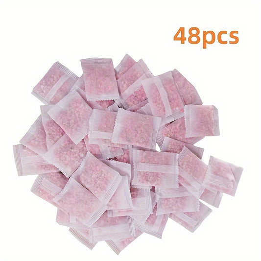 48-Pack Floral Closet Fresheners - Moisture-Proof, Mildew-Proof, Deodorizing Home Fragrance Bags