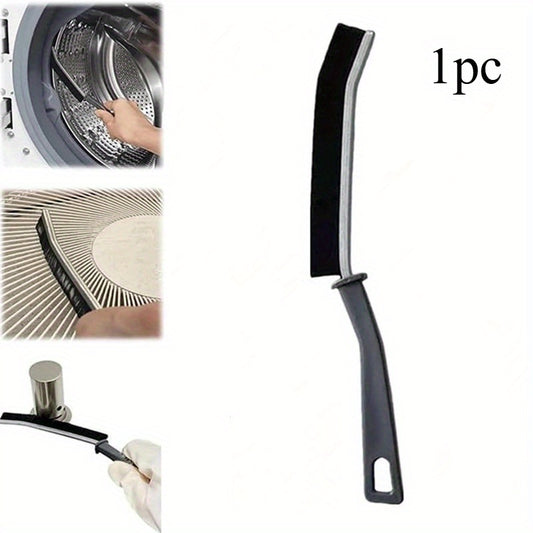 1 Piece Long Handle Groove Cleaning Brush - Stiff Bristle, Multi-Purpose Crevice Tool for Windows and Doors, Dust Removal, No Dead End, Scrubbing - Essential Cleaning Supplies
