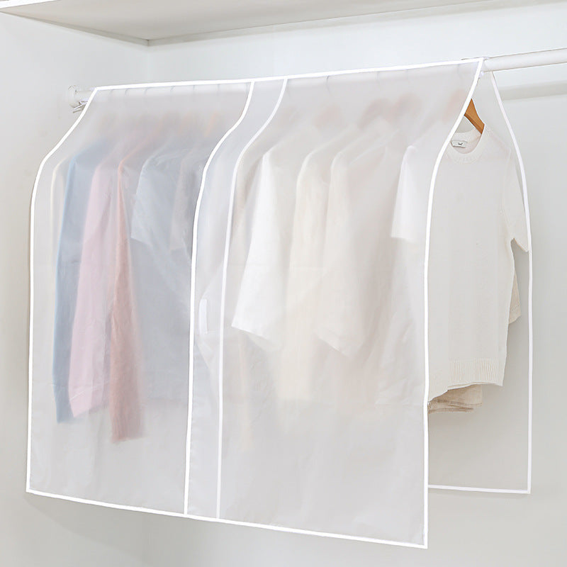 1 Pack Large Clear Plastic Garment Bags, Dustproof Suit Covers, Wardrobe Clothing Protectors, Hanging Storage Bags