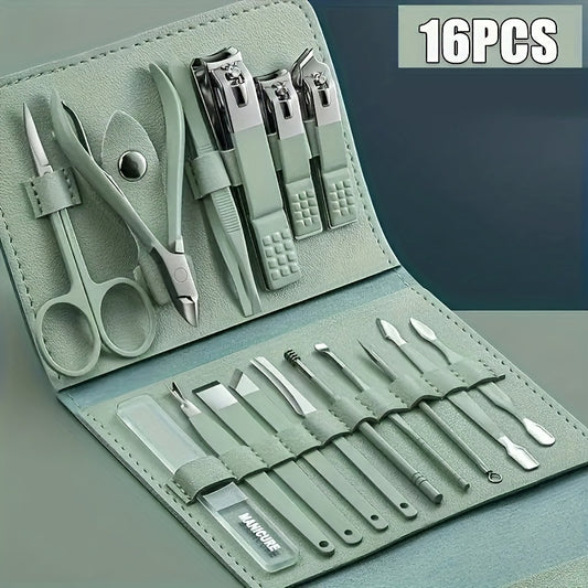 Nail Clippers Manicure Tool Set, with Portable Travel Case, Cuticle Nippers And Cutter Kit, Professional Nail Clippers Pedicure Kit, Grooming Kit for Travel
