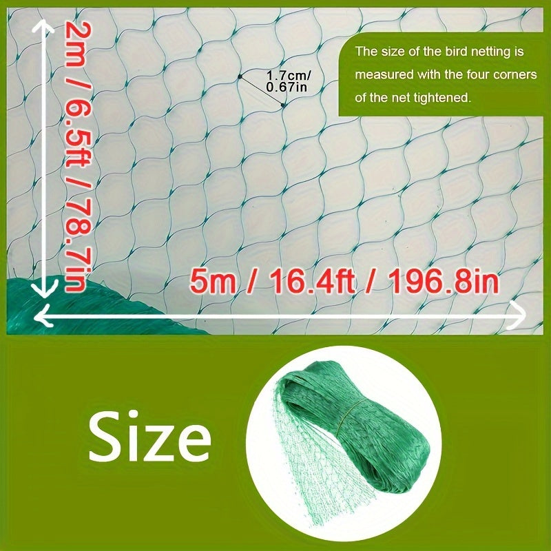1 Pack, Garden Bird Netting to Protect Vegetable Plants and Fruit Trees, Plastic Pergola Netting for Birds, Deer, Squirrels and Other Animals