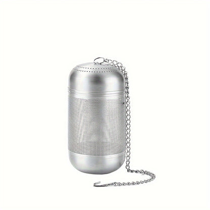 Premium Stainless Steel Tea Infuser with Chain Hook and Lid - Fine Mesh Loose Leaf Filter, Reusable Filter for the Perfect Brew