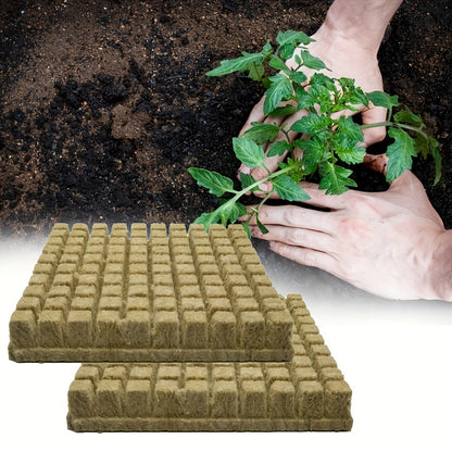 50 pieces of soilless cultivation substrate plant propagation seedling blocks plant rock wool substrate hydroponic seedling blocks, 25*25*25 mm